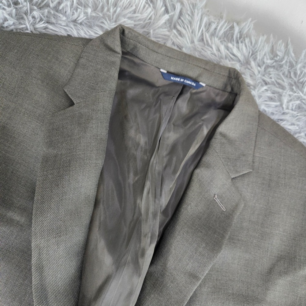 Ralph‎ Lauren Mens 52R Olive Brown Silk Wool Blend Two Button Blazer Sport Coat